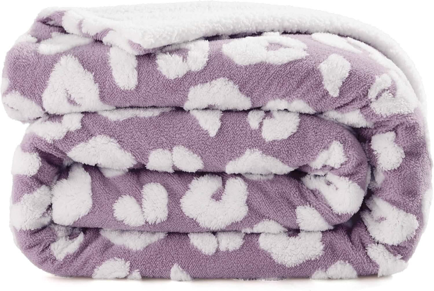 Textured Sherpa Fleece Blanket