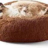 Calming Donut Bed for Dogs and Cats