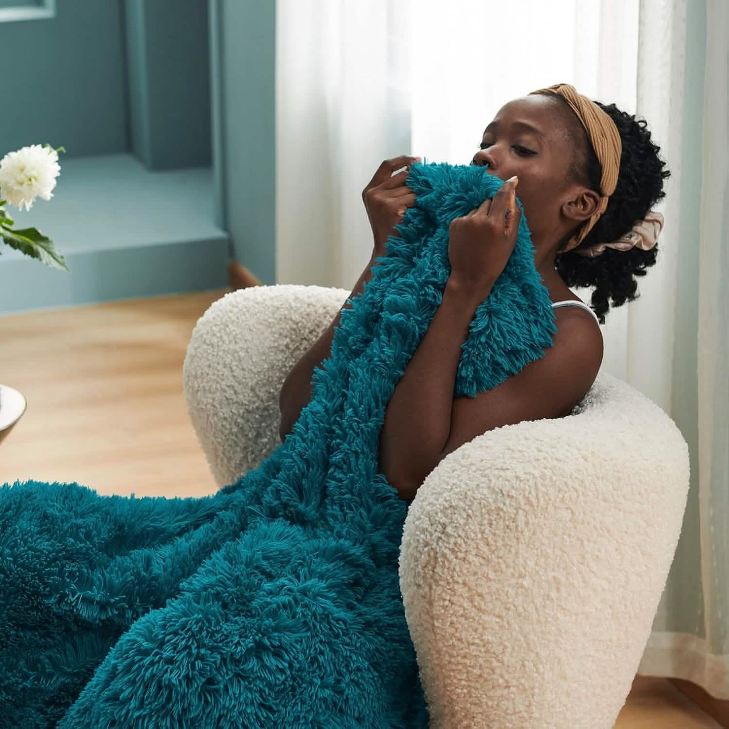Fuzzy Faux Fur Blanket