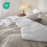 Prewashed Plain Comforter Set