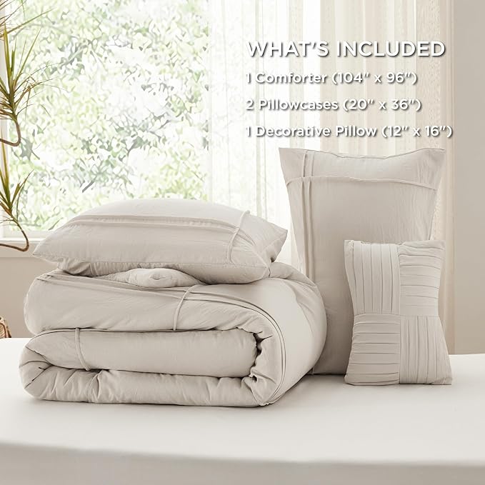 Pinch Pleat Comforter Set-2