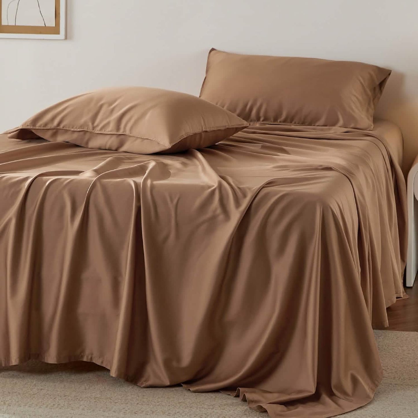 Lyocell Cotton Blend Washed Sheet Set