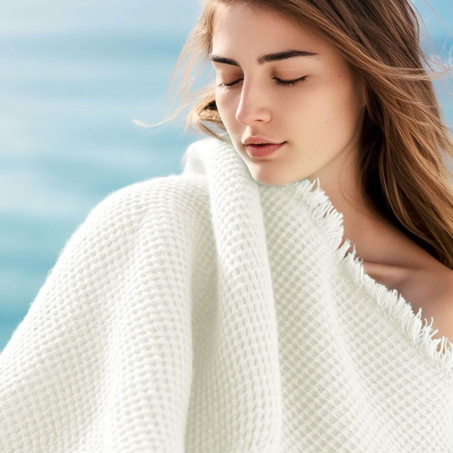 Decorative Woven Throw Blanket Acrylic