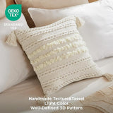 Bedsure Circle Tufted Boho Pillow Cover Gauze