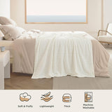 Bedsure Ivory Fleece Blanket