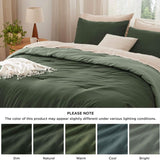 Prewashed Plain Comforter Set