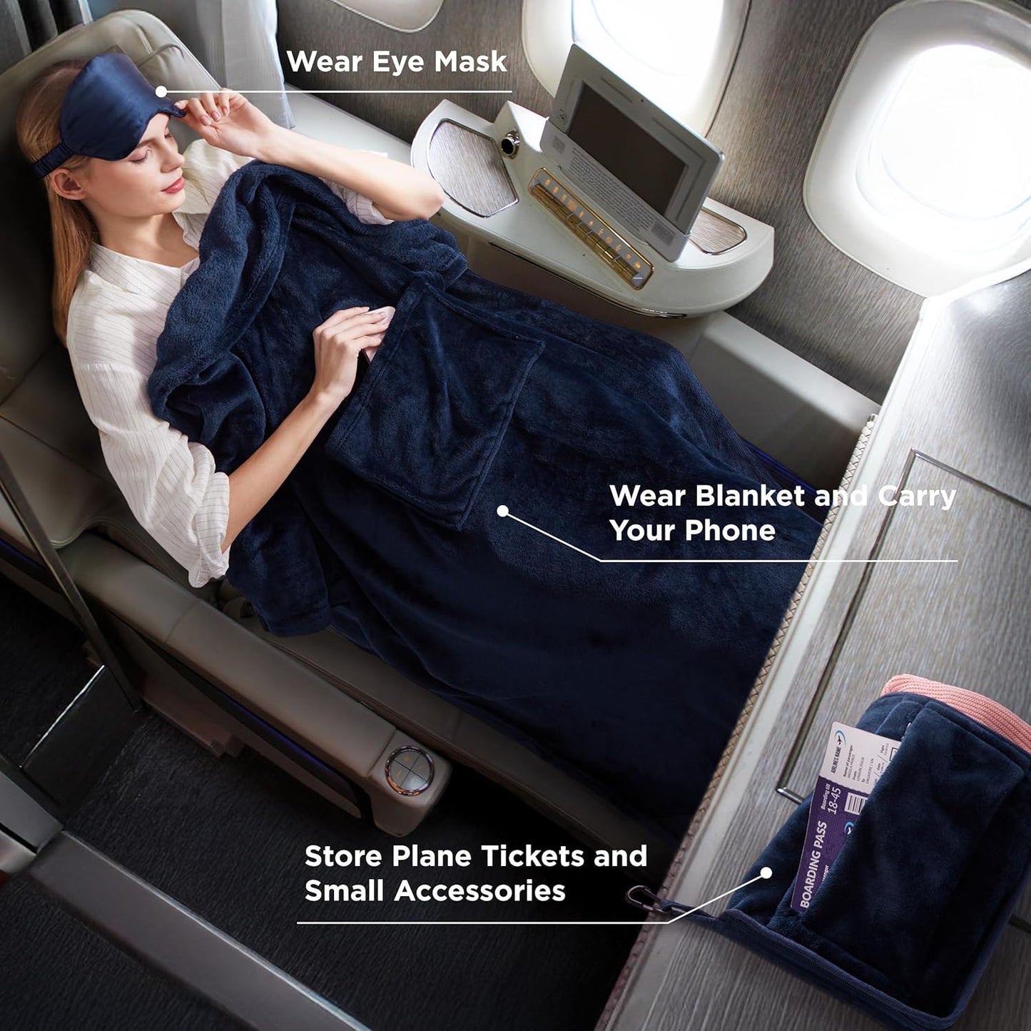2-in-1 Flannel Travel Essential Set