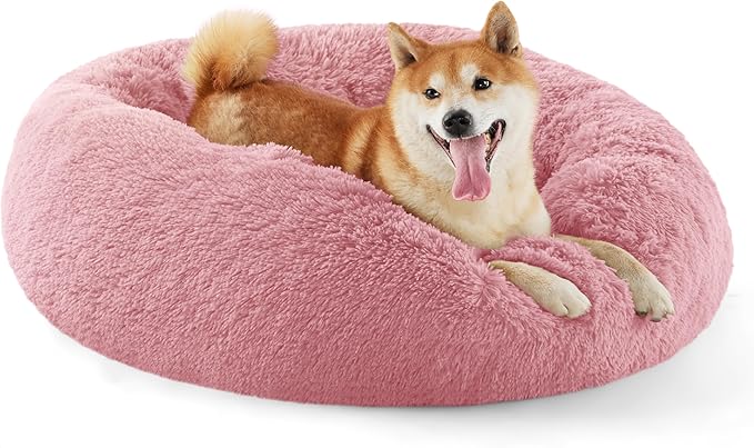 Calming Donut Bed for Dogs and Cats