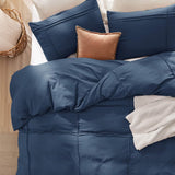 Bedsure Striped Tufted Embroidery Duvet Cover Set