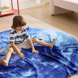 Bedsure Funny Blanket Blue