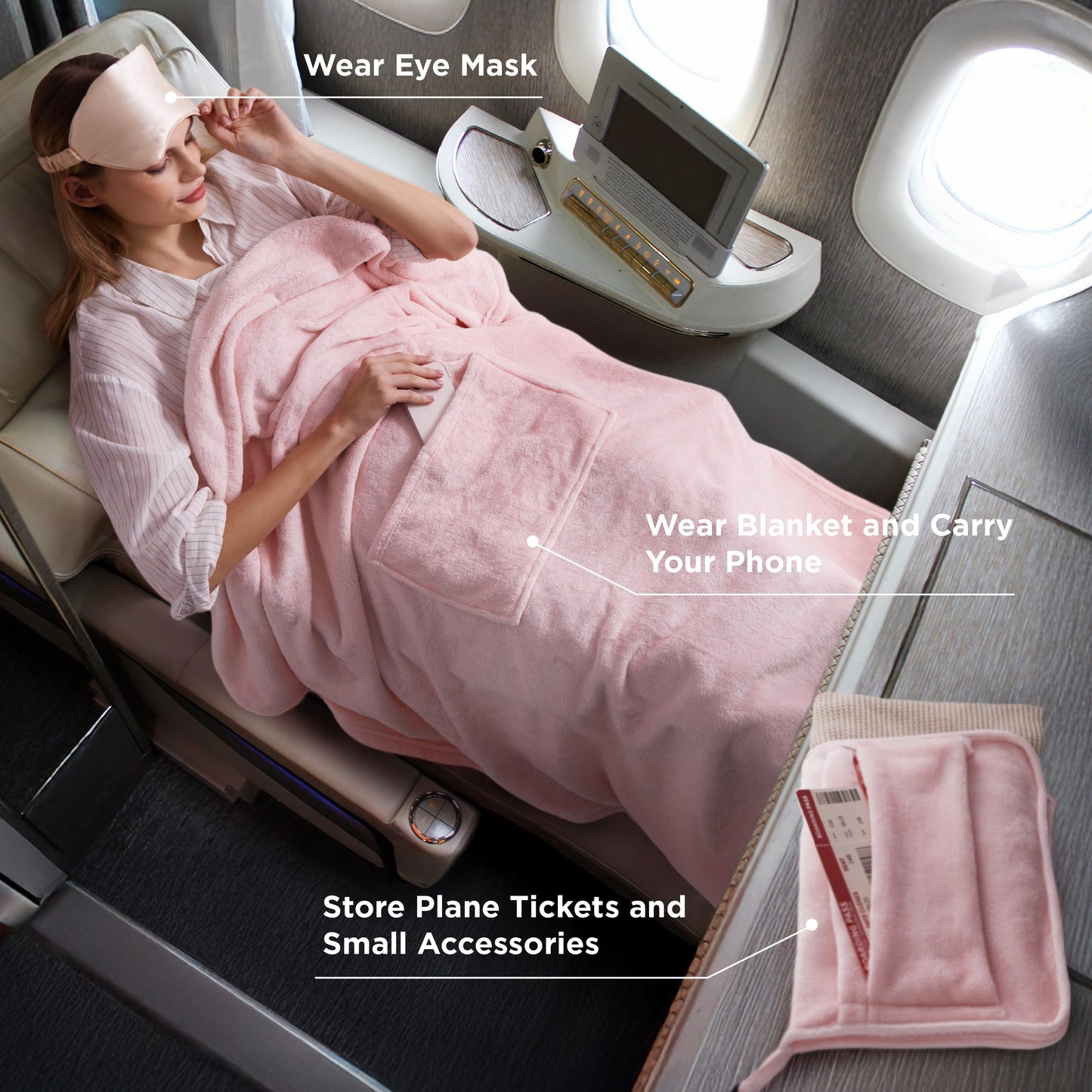 2-in-1 Flannel Travel Essential Set