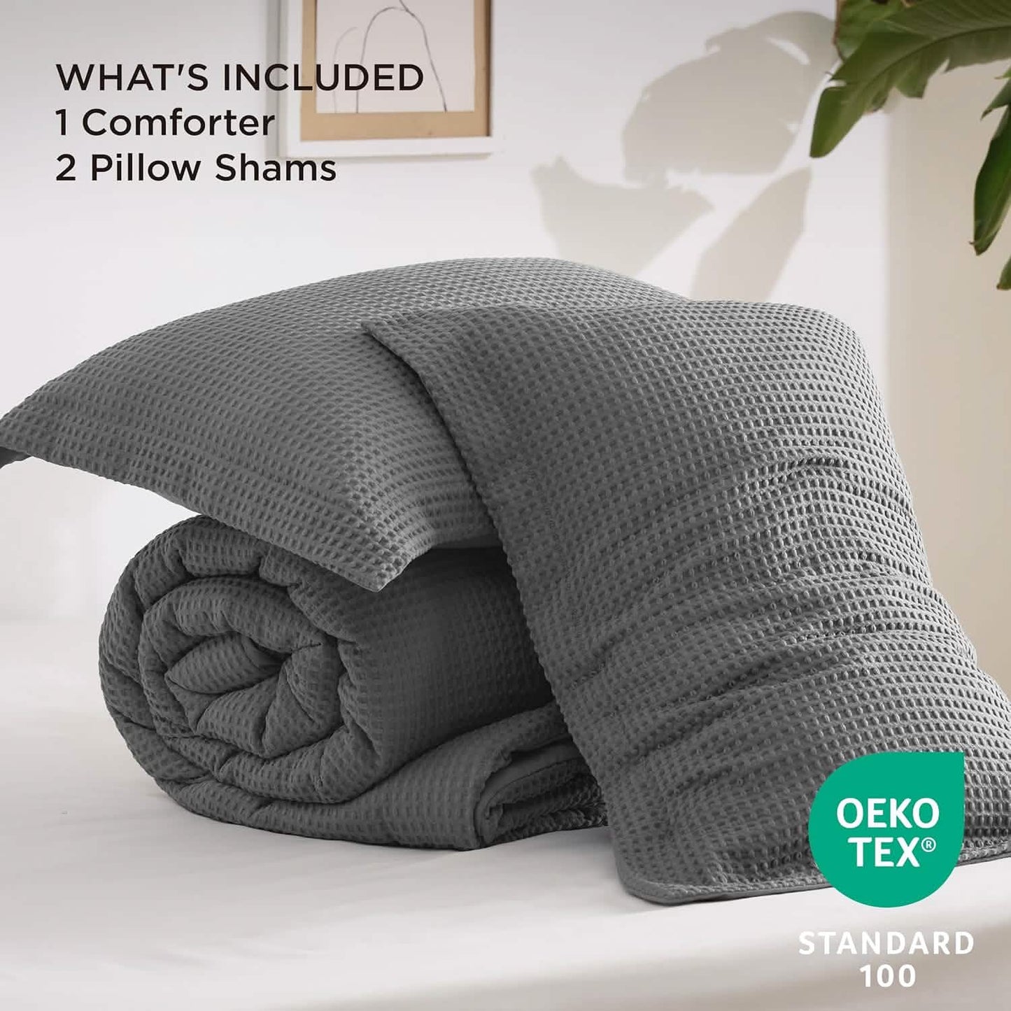 Classic Waffle Weave Comforter Set