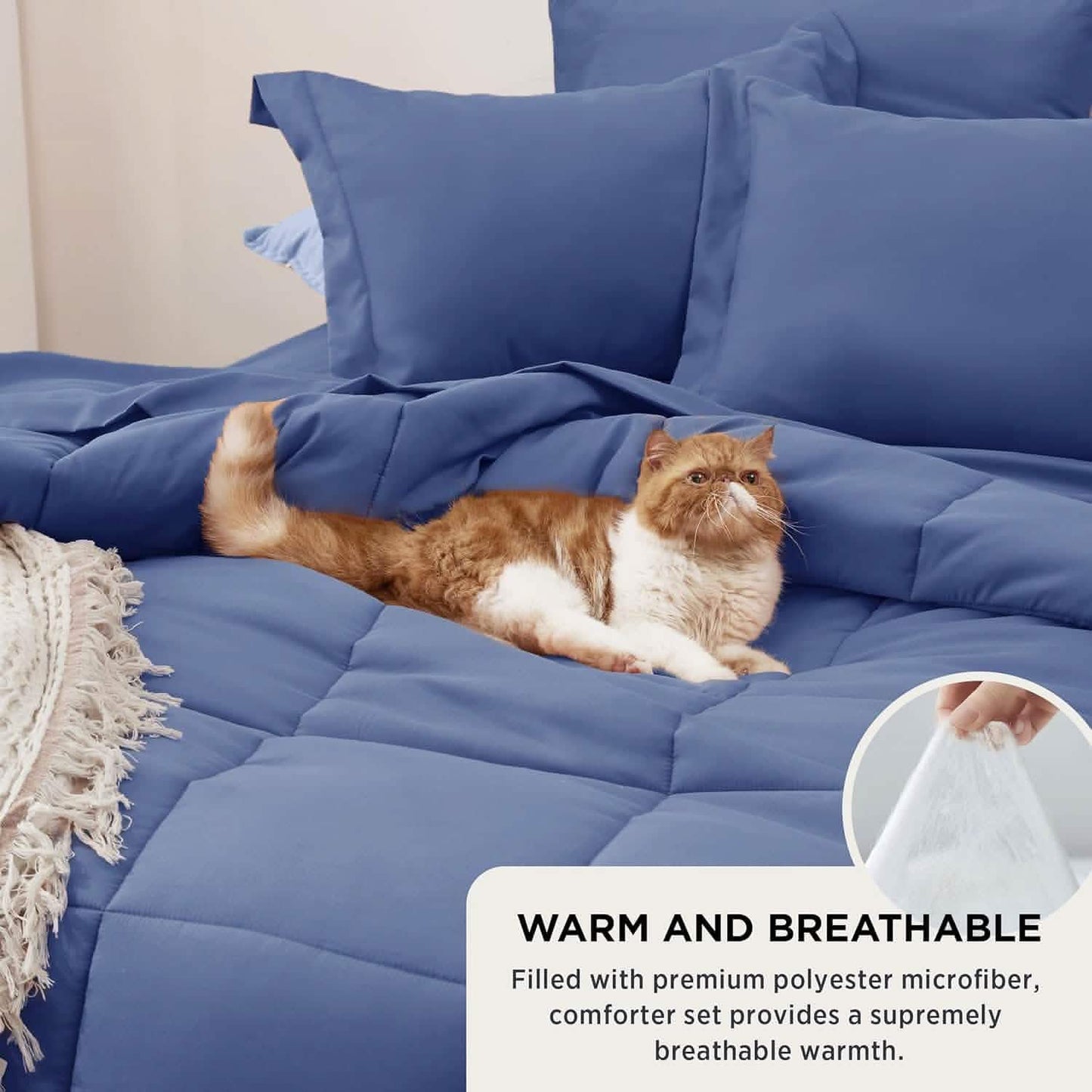 Comforter Set - 7 Pieces Solid