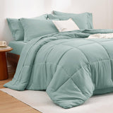 Bedsure Comforter Set - 7 Pieces Solid