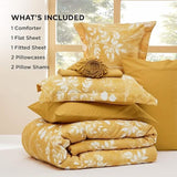 Bedsure Elegant Floral Comforter Sets