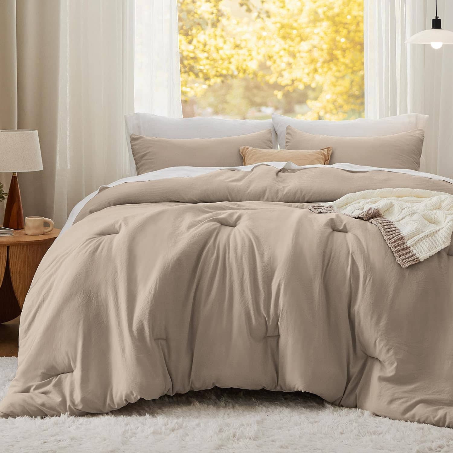 Prewashed Reversible Comforter Set