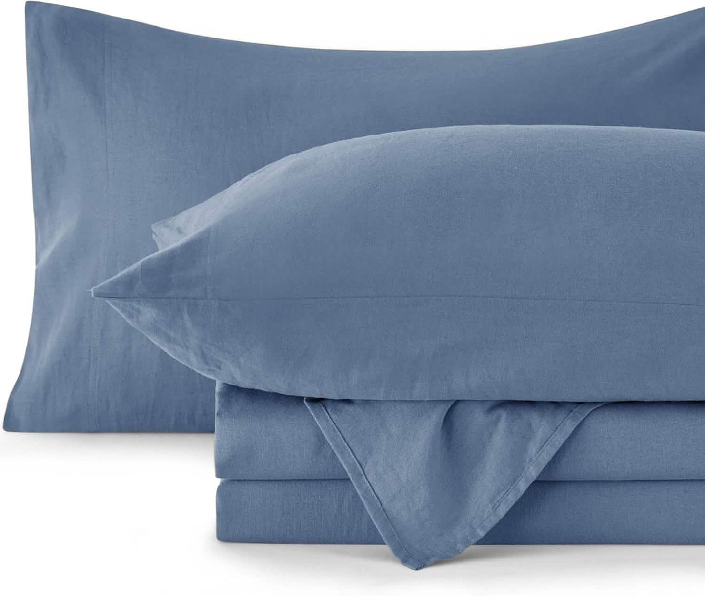Breathable Cotton Linen Bed Sheet Set