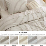 Bedsure 100% Cotton Tufted Duvet Cover Set