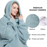 Shaggy Sherpa Blanket Hoodie