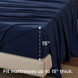 Bedsure Faux Cotton Flannel Sheet Set