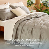 Bedsure Lyocell-Cotton Blend Prewashed Duvet Cover Set