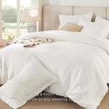 Jacquard Basket Weave Comforter Set