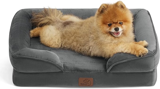 Orthopedic Flannel Dog Sofa