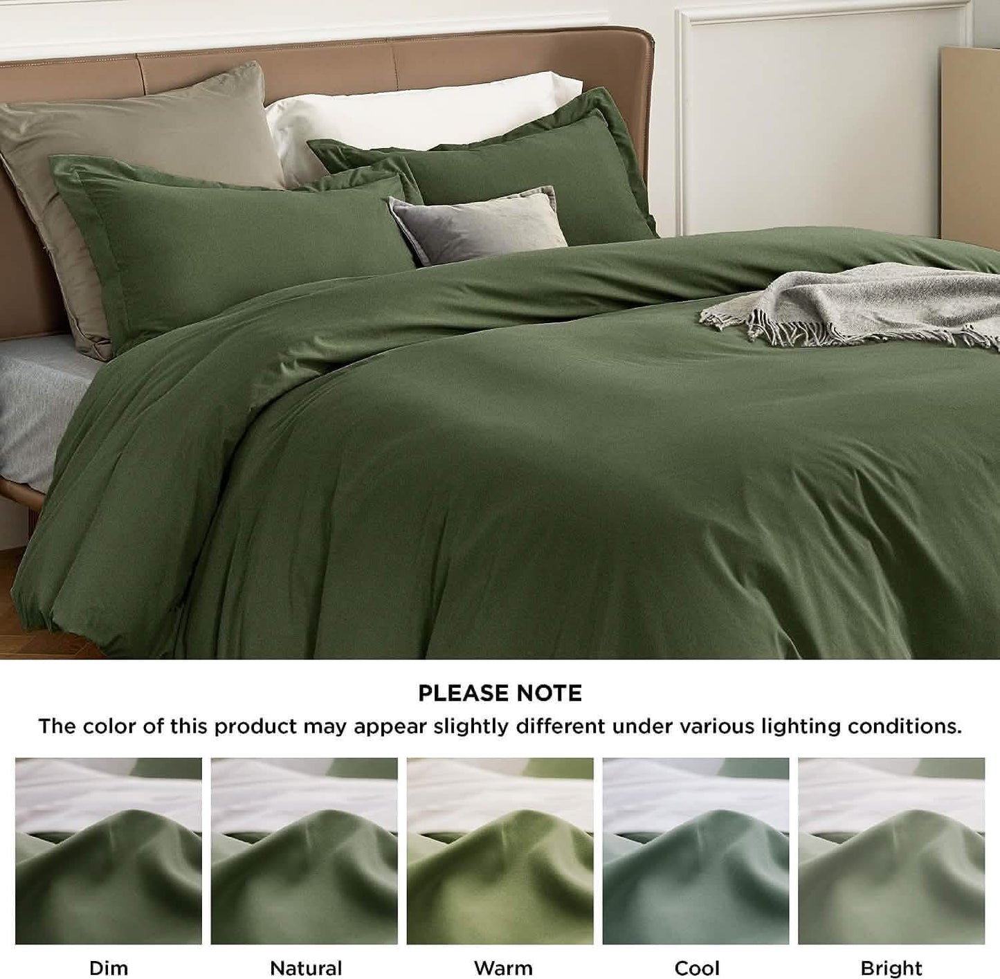 Brushed Polyester Microfiber Duvet Cover Set