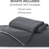 Reversible Two-Tone Sherpa Duvet Cover Set