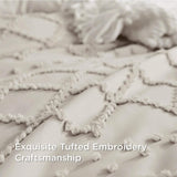 Tufted Embroidery Pillow Shams