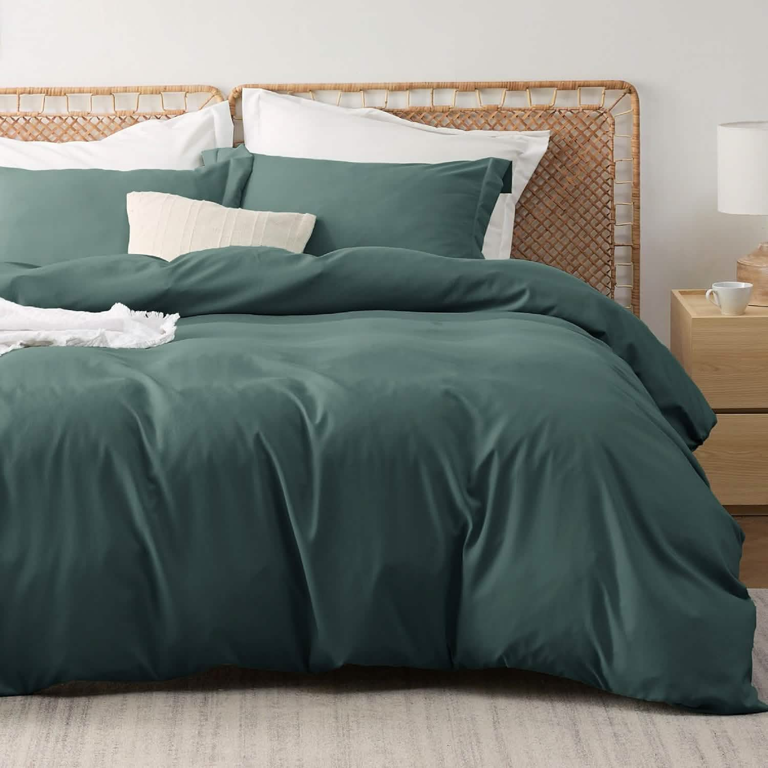 Polyester and Rayon Derived Duvet Cover Set