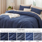 Prewashed Plain Comforter Set