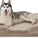 Orthopedic Long Faux Fur Flannel Dog Sofa