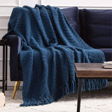 Versatile Knit Woven Chenille Blanket