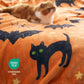Halloween Blanket Black Orange
