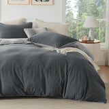 Reversible Two-Tone Sherpa Duvet Cover Set