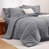 Bedsure Comforter Set - 7 Pieces Solid