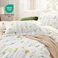 Reversible Beige Duvet Cover Set
