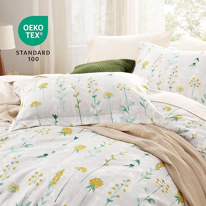 Reversible Beige Duvet Cover Set