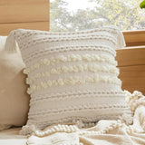 Bedsure Circle Tufted Boho Pillow Cover Gauze