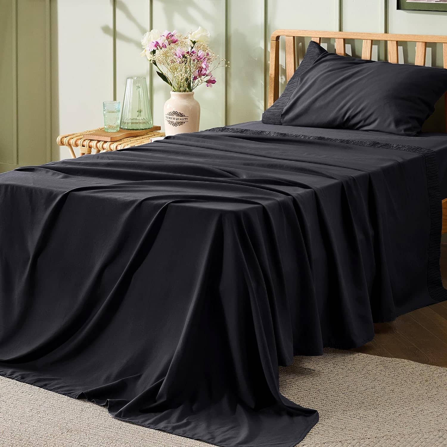 Ruched Sheet Set-1