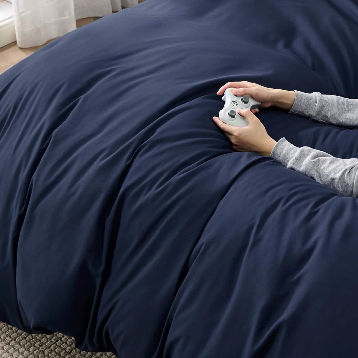 Brushed Polyester Microfiber Duvet Cover Set