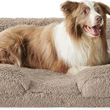 Orthopedic Long Faux Fur Flannel Dog Sofa