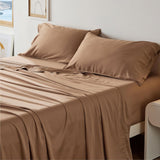 Bedsure Lyocell Cotton Blend Washed Sheet Set