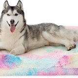 Orthopedic Long Faux Fur Flannel Dog Sofa