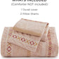 100% Cotton Waffle Stripe X Jacquard Duvet Cover Set
