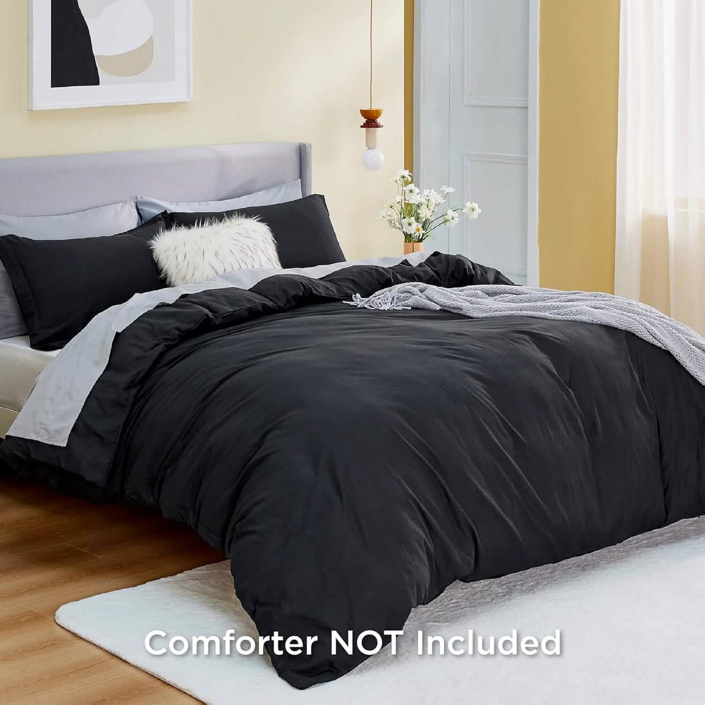 Brushed Polyester Microfiber Duvet Cover Set