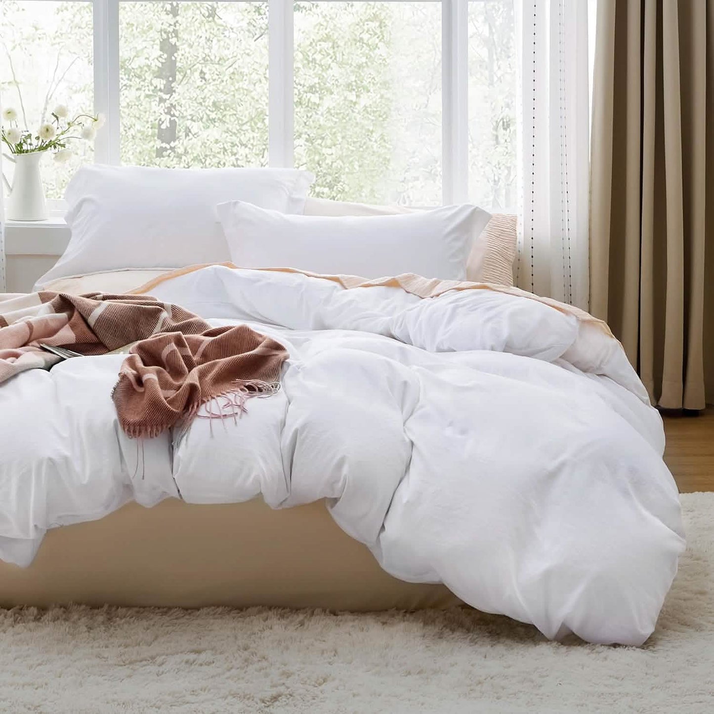 Prewashed Polyester Microfiber Duvet Cover Set