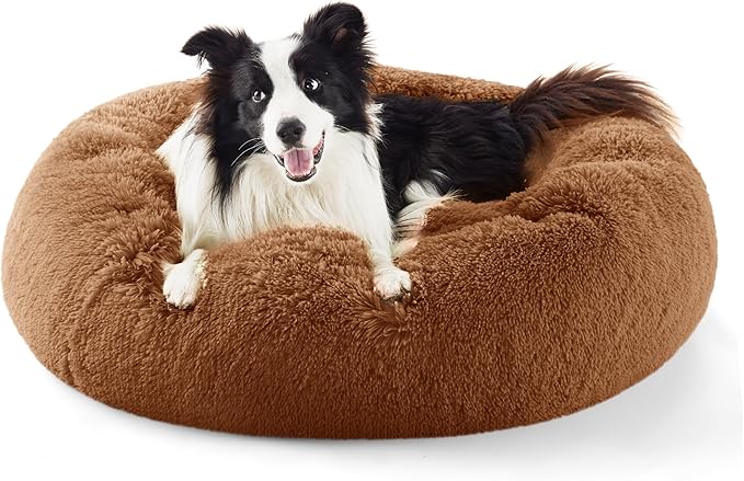 Calming Donut Bed for Dogs and Cats