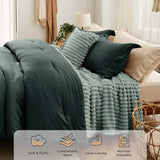 Checkered Comforter Set Striped